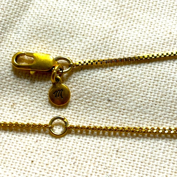 Madewell Fine Dot Satellite Station Chain Necklace Box Chain - Picture 6 of 9